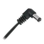 Cablu de alimentare cu mufa DC 2.5x5.5 mm, unghi 90° (unghi drept)