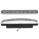 Lumini auto de zi cu 8 LED-uri, 12–24V, 6000K, set 2 bucăți