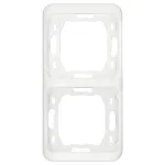 Ramă dublă verticală LK82 albă pentru întrerupătoare, model LK82002