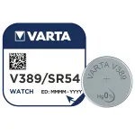 Baterie Varta AG10 / LR54 / SR1130 (V389) pentru ceas, blister 1 buc