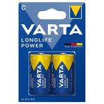 Set 2 baterii alcaline Varta Longlife Power C (LR14) 1.5V, BL2