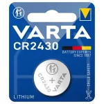 Baterie Varta CR2430 litiu 3V, blister 1 buc pentru telecomenzi și ceasuri