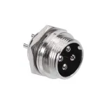 Mufă NC4 tată pentru montaj pe placă, conector 4 pini metalic