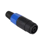 Mufă SpeakON mamă pentru montaj pe fir, conector audio robust pentru boxe