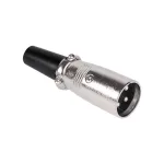 Mufă XLR tată standard pentru cabluri audio, conectare sigură