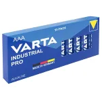 Set 10 baterii alcaline AAA Varta Industrial Pro LR03, Made in Germany