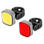 Set lumini bicicletă față și spate cu USB, 36 LED, 70 lm, Rebel