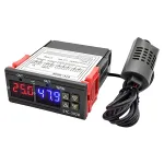 Termostat si higrostat STC-3028 230V cu afisaj dublu pentru temperatura si umiditate