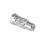 Adaptor F tata - RCA mama, conector metalic pentru TV, cablu si audio-video