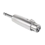 Adaptor audio Jack 6,3 mm tata la XLR mama, carcasa metalica