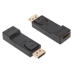 Adaptor pasiv DisplayPort tata la HDMI mama, compact pentru PC și laptop
