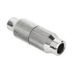 Conector metalic pentru prelungire cablu coaxial, adaptor tip cupla