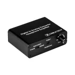 Convertor audio digital la analog cu ieșire căști, optic/coaxial, RCA și jack 3.5 mm