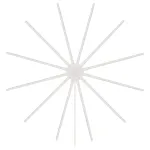 Stea LED de Crăciun Rebel 59,5 cm, alb cald, 132 LED, 14 moduri