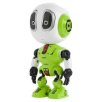 Robot Rebel Voice verde cu microfon, repetare voce și ochi luminoși