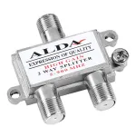 Splitter TV coaxial ALDA cu 2 cai, 5–900 MHz, pentru semnal cablu