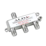 Splitter semnal TV/cablu 3 cai ALDA, 5–900 MHz, cu conectori F metalici