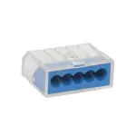 Conector universal 5 poli pentru cabluri 0,75–2,5 mm², tip clemă rapidă