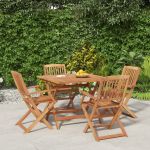 Set mobilier de grădină, 5 piese, lemn masiv de acacia GartenMobel Dekor