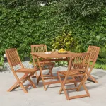 Set mobilier de grădină, 5 piese, lemn masiv de acacia GartenMobel Dekor