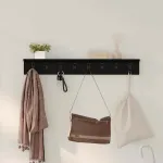 Răcător de paltoane montat pe perete Pe perete Stejar Negru GartenMobel Dekor