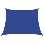 Pânză parasolar, albastru, 4/5x3 m, HDPE, 160 g/m², trapez GartenMobel Dekor