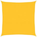 Pânză parasolar, galben, pătrat, 6x6 m HDPE, 160 g/m² GartenMobel Dekor