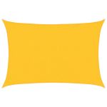 Pânză parasolar, galben dreptunghiular 3,5x5 m, HDPE, 160 g/m² GartenMobel Dekor