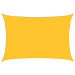 Pânză parasolar galben dreptunghiular 3,5x4,5m HDPE 160 g/m² GartenMobel Dekor