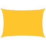 Pânză parasolar, galben dreptunghiular 5x6 m, HDPE, 160 g/m² GartenMobel Dekor
