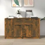 Servantă, stejar fumuriu, 60x30x70 cm, lemn prelucrat GartenMobel Dekor