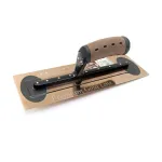 Gletiera inox, intarita, Premium Gold, Medium Flex, 40.6x12 cm x 0.4 mm, maner piele Alcantara, Olejnik GartenVIP DiyLine