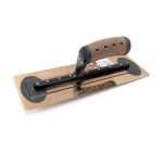 Gletiera inox, intarita, Premium Gold, Medium Flex, 45.7x12 cm x 0.4 mm, maner piele Alcantara, Olejnik GartenVIP DiyLine