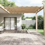Copertină verticală, gri taupe, 100x1000 cm, țesătură oxford GartenMobel Dekor