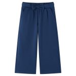 Pantaloni pentru copii cu picioare largi, bleumarin, 104 GartenMobel Dekor