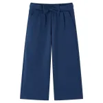 Pantaloni pentru copii cu picioare largi, bleumarin, 104 GartenMobel Dekor