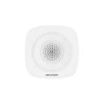 Sirena wireless interior Hikvision DS-PS1-I-WE(B)-R, AX PRO, 868 MHz, 110 dB, LED rosu, baterie SafetyGuard Surveillance