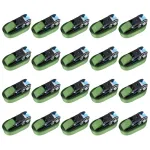 Chingi de fixare cu clichet, 20 buc., verde, 6 m, 800 daN GartenMobel Dekor