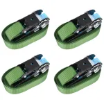 Chingi de fixare cu clichet, 4 buc., verde, 6 m, 800 daN GartenMobel Dekor