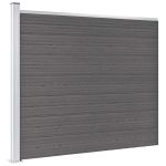 Panou de gard, gri, 175x146 cm, WPC GartenMobel Dekor