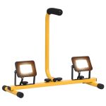 Proiector cu LED și mâner, 2x10 W, alb cald GartenMobel Dekor