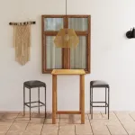 Set mobilier de bar de grădină cu perne, 3 piese, gri GartenMobel Dekor