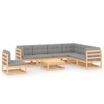 Set mobilier de grădină, 8 piese, lemn masiv de pin GartenMobel Dekor