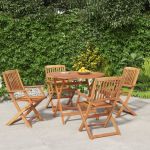 Set mobilier de grădină, 5 piese, lemn masiv de acacia GartenMobel Dekor