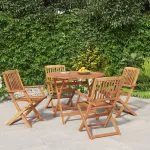 Set mobilier de grădină, 5 piese, lemn masiv de acacia GartenMobel Dekor