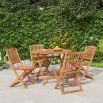 Set mobilier de grădină, 5 piese, lemn masiv de acacia GartenMobel Dekor