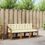 Set de canapele de exterior cu pernă 3 pcs Natural și Crem GartenMobel Dekor