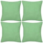 Huse de pernă din bumbac, 40 x 40 cm, măr verde, 4 buc. GartenMobel Dekor