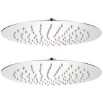 Cap de duș tip ploaie, 2 buc., Ø 25 cm, oțel inoxidabil GartenMobel Dekor