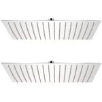 Cap de duș tip ploaie, 2 buc., 30 x 40 cm, oțel inoxidabil GartenMobel Dekor